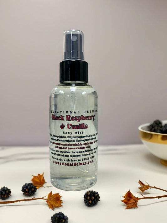 Black Raspberry & Vanilla Body Mist Sensational Deluxe