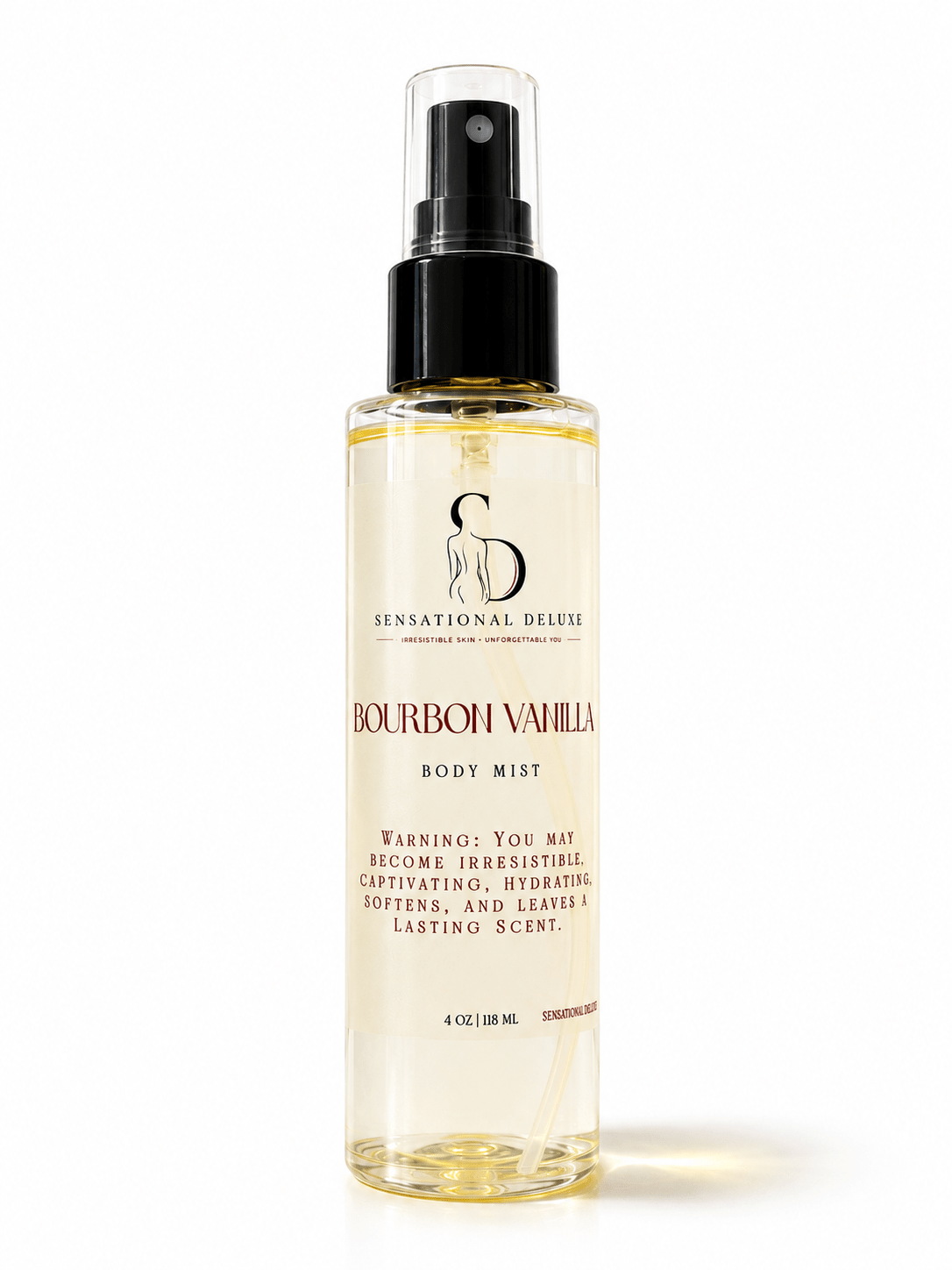 Bourbon Vanilla Body Mist Sensational Deluxe