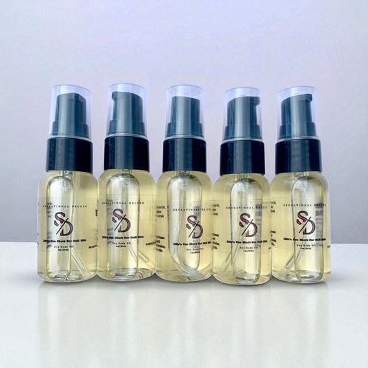 Dry Body Oil Discovery Set – 5 Mystery Scents for Soft, Hydrated Skin Sensational Deluxe Body oil