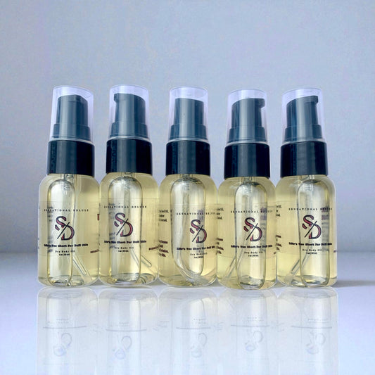 Dry Body Oil Discovery Set – 5 Mystery Scents for Soft, Hydrated Skin Sensational Deluxe Body oil