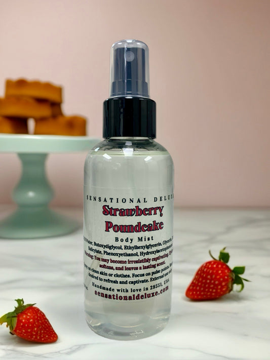 Strawberry Pound Cake Body Mist Sensational Deluxe