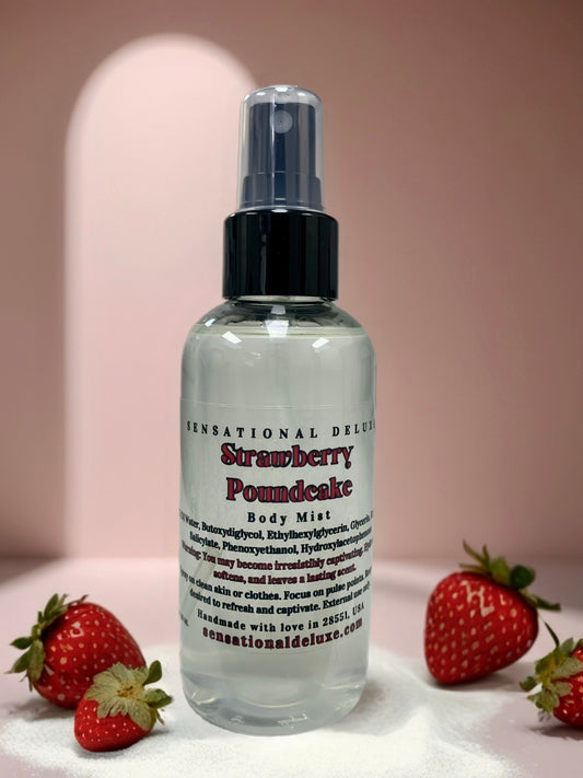 Strawberry Pound Cake Body Mist Sensational Deluxe
