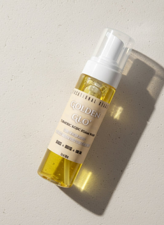 Golden Glo’- Turmeric Kojic Acid Foam Wash Sensational Deluxe