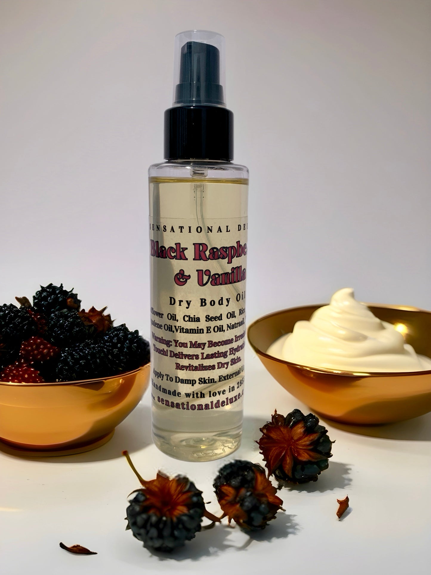 Black Raspberry & Vanilla Body Oil Sensational Deluxe Body oil