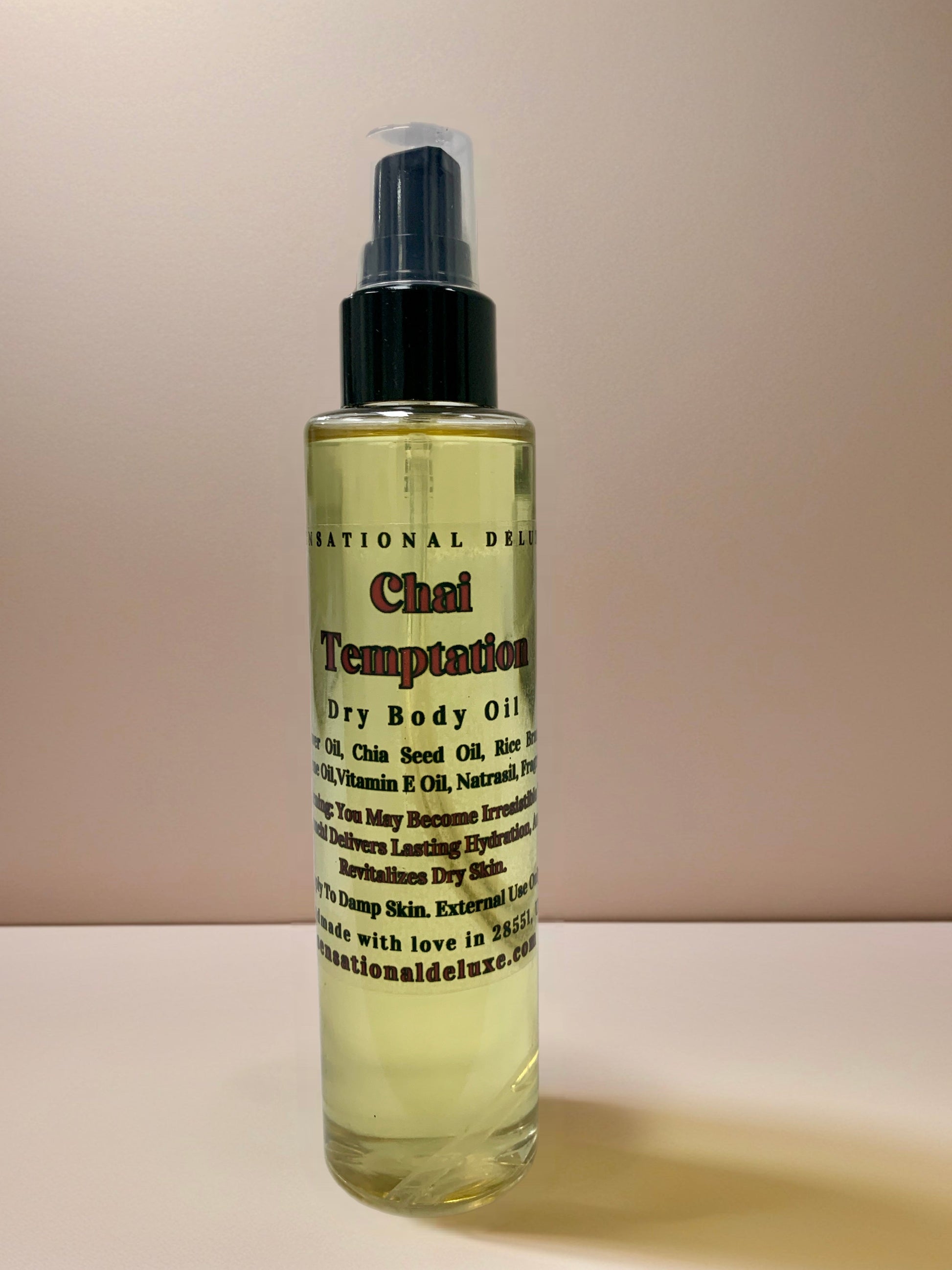 Chai Temptation Body Oil Sensational Deluxe