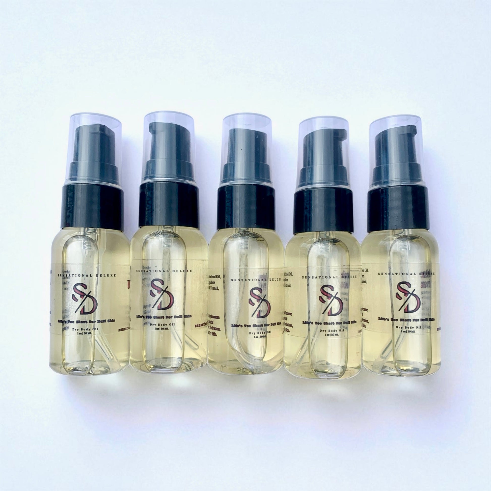 Dry Body Oil Discovery Set – 5 Mystery Scents for Soft, Hydrated Skin Sensational Deluxe Body oil
