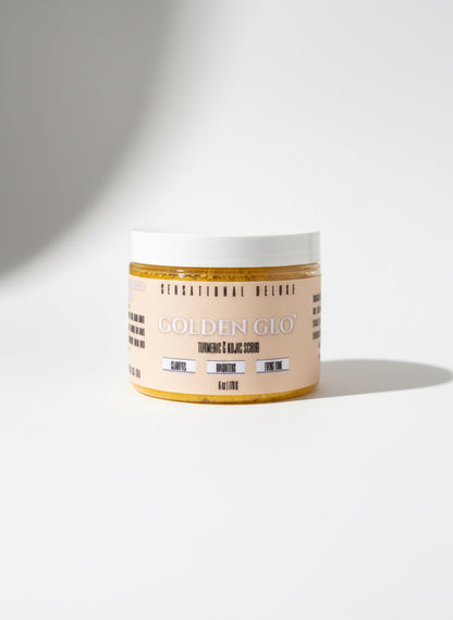 Golden Glo’- Turmeric Kojic Acid Scrub Sensational Deluxe Body Scrub