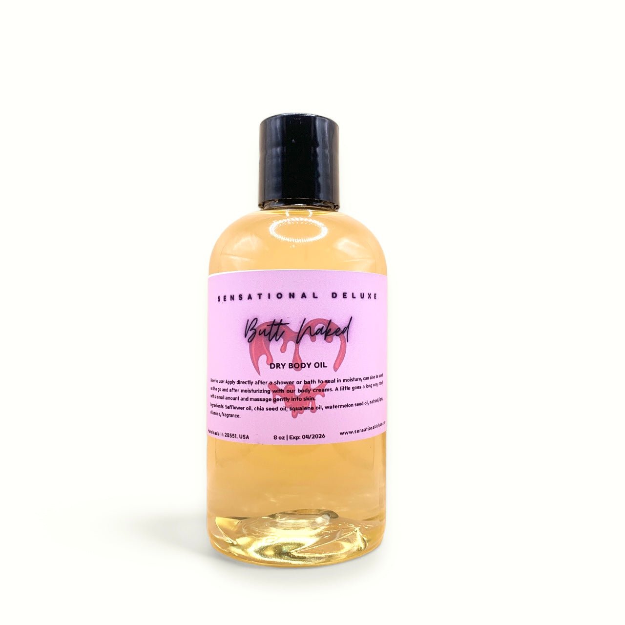 scented body oil, safflower and chia seed oil blend, lightweight and fast-absorbing for silky smooth skin