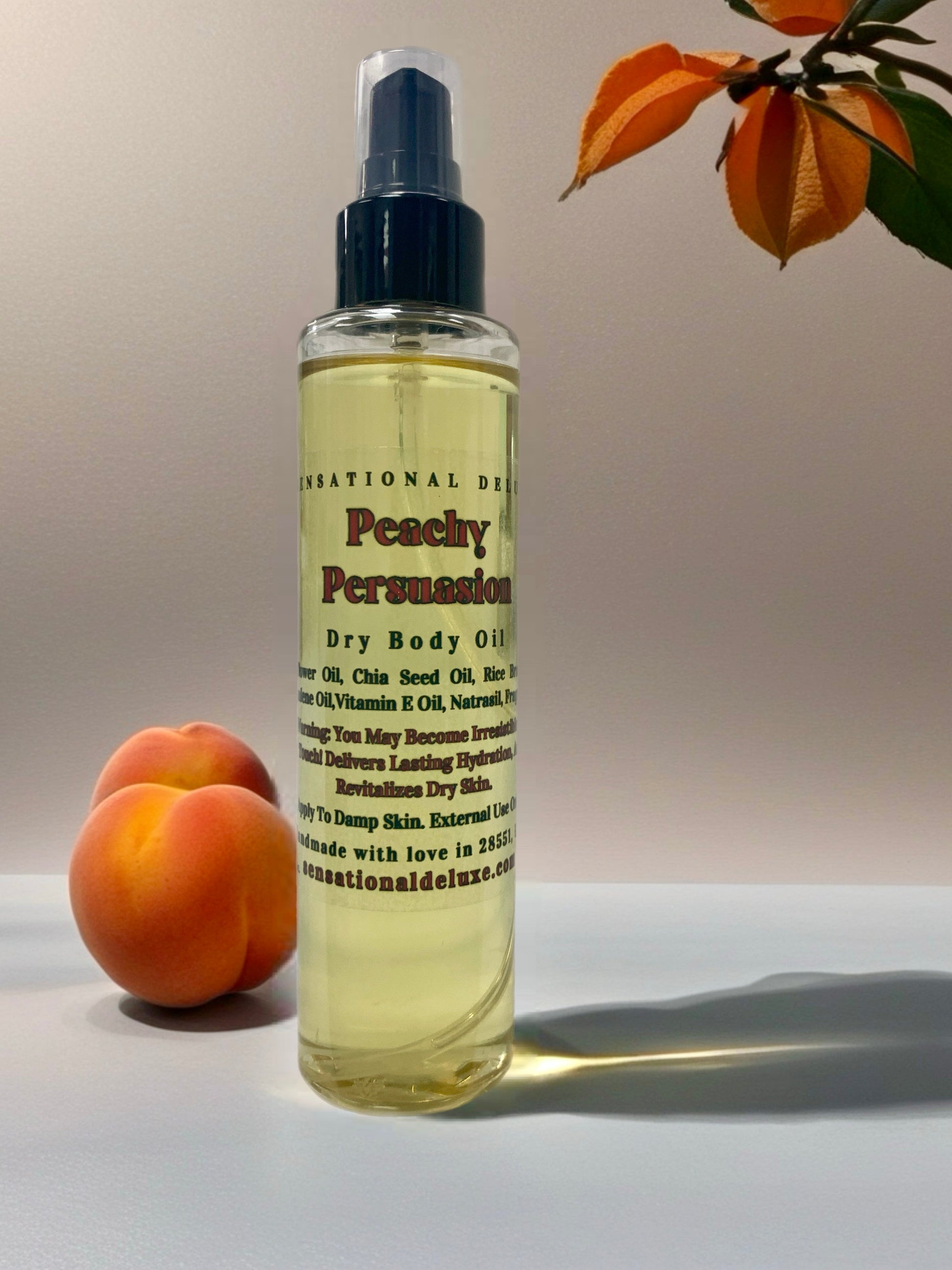 Peachy Persuasion Body Oil Sensational Deluxe Body oil