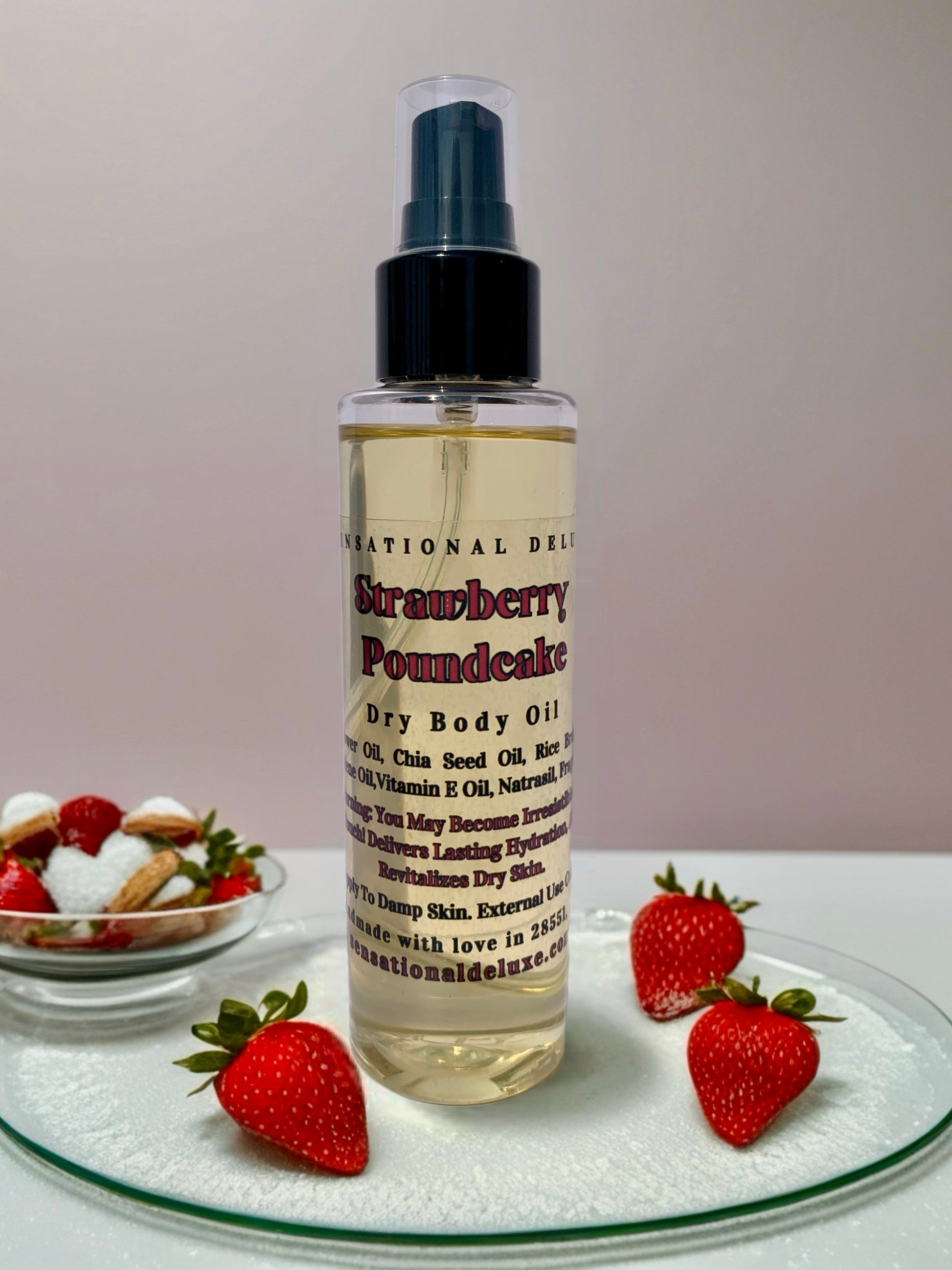 Strawberry Pound Cake Body Oil Sensational Deluxe Body oil